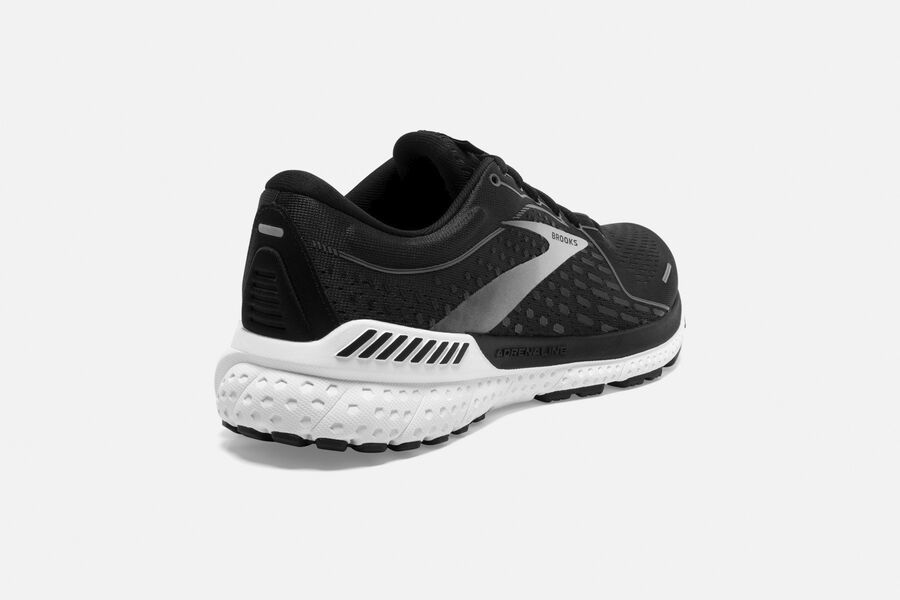 Brooks Running Shoes - Adrenaline GTS 21 Road Womens - Black/White - CBJ-368421